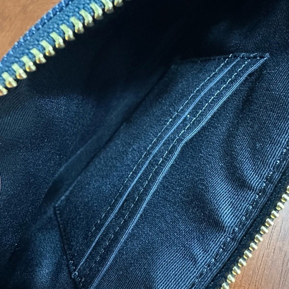 Coach Large Denim Wristlet - Picture 5 of 5